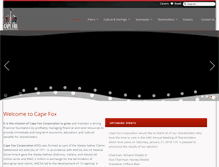 Tablet Screenshot of capefoxcorp.com